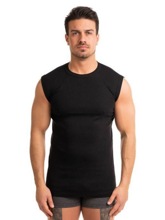 Giorgio Men's Undershirt Sleeveless BLACK