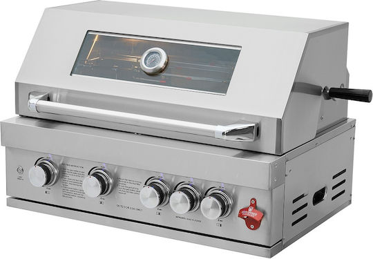 Thermogatz TGH-BI-B4-G Gasgrill Rost 72.3cmx46cmcm mit 4 cm 19.3kW und Infrarotbrenner