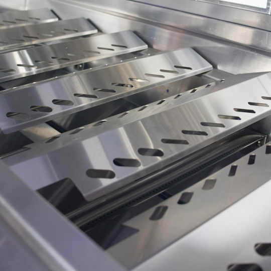 Thermogatz TGH-BI-B4-G Gasgrill Rost 72.3cmx46cmcm mit 4 cm 19.3kW und Infrarotbrenner