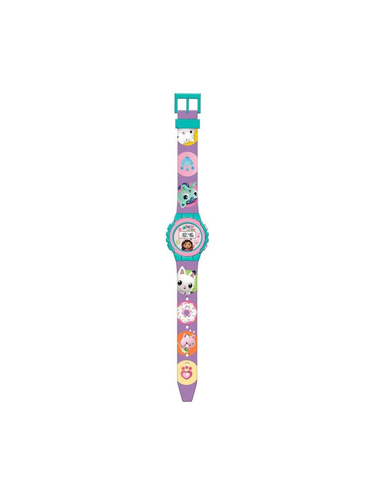 Kids Licensing Kinder Digitaluhr mit Kautschuk/Plastik Armband Lila