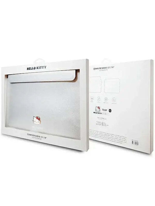 Hello Kitty Τσάντα 14" MacBook Pro 14" M2 2023/M1 2021 Ασημί HKCS14PGHDLMS Hello Kitty Τσάντα 14" MacBook Pro 14" M2 2023/M1 2021 Ασημί HKCS14PGHDLMS
