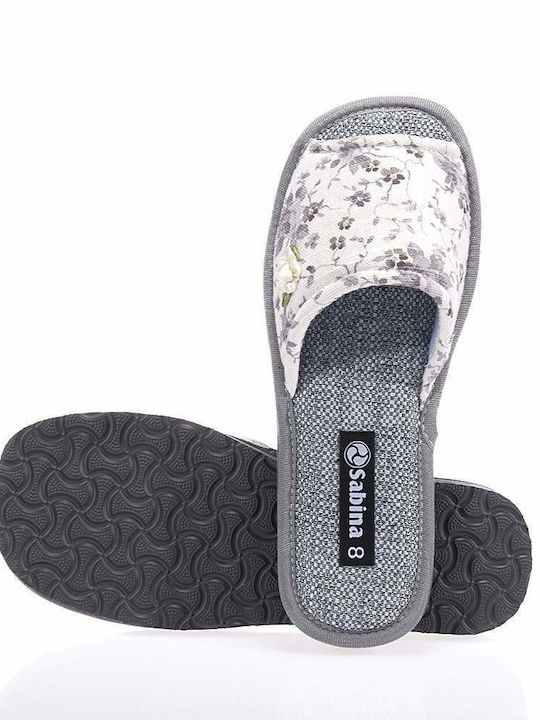 Sabina Winter Women's Slippers in Gray color