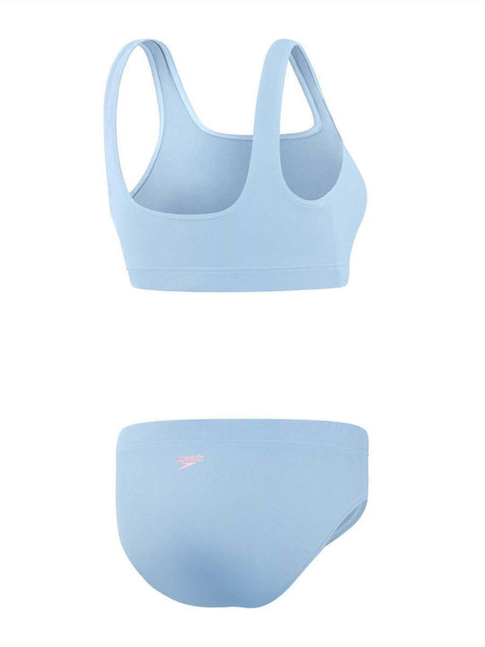 Bikini Set Sports Bra Light Blue