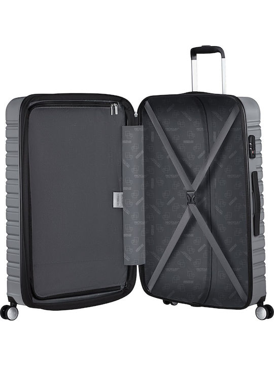 American Tourister Spinner Exp Große Hartreisekoffer Sky Silver mit 4 Rädern Höhe 78cm