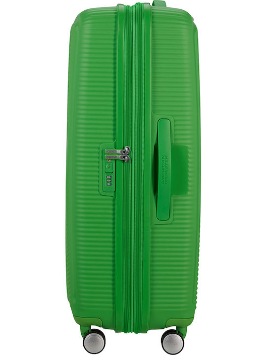 American Tourister Soundbox Spinner Exp Große Hart Reisekoffer Grasgrün mit 4 Rädern Höhe 77cm