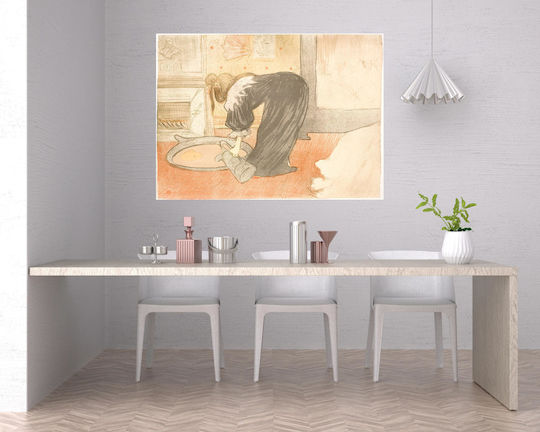 Femme Au Tub Painting on Canvas 40x50cm