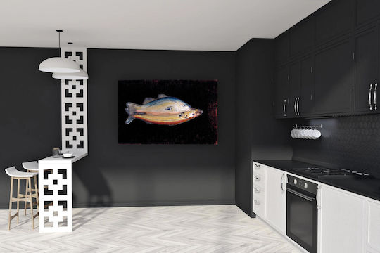 Two Fish One Gemälde Glas 50x80cm