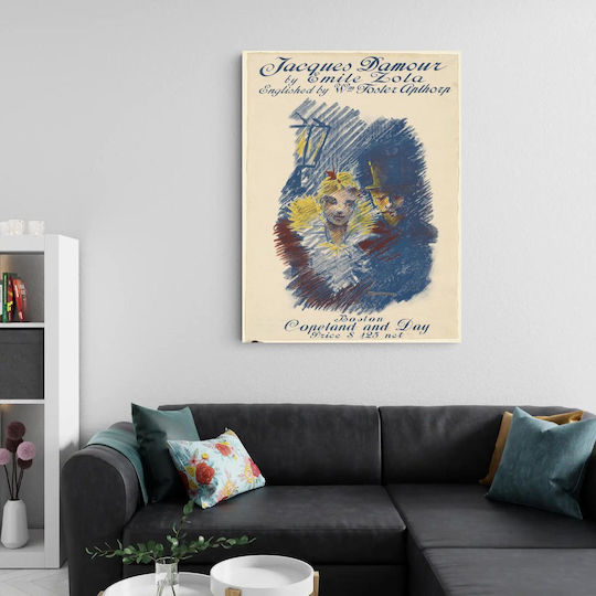 Jacques Damour By Emile Zola, Illustrations By Ethel Reed Gemälde auf Leinwand 90x60cm