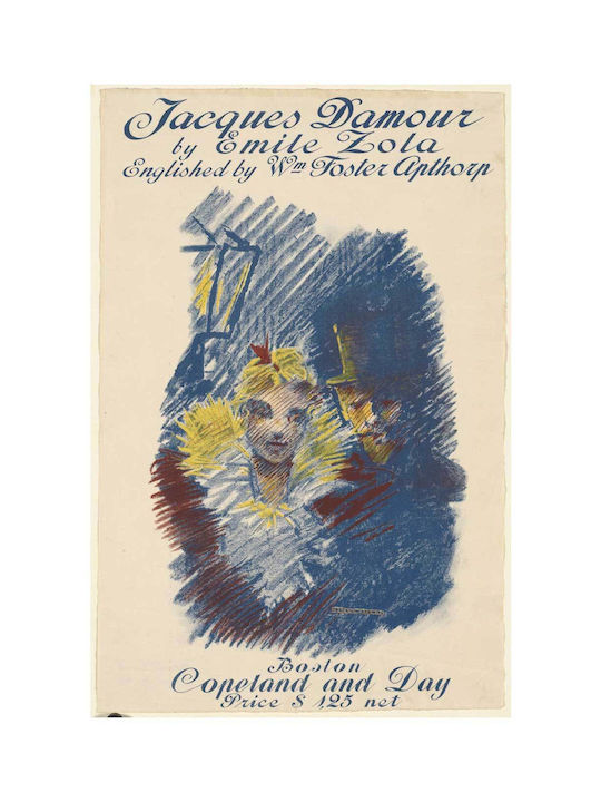 Jacques Damour By Emile Zola, Illustrations By Ethel Reed Tablou pe Pânză 90x60cm
