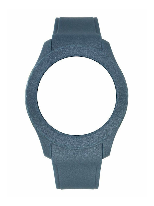 WATX & CO Καουτσούκ Λουράκι Μπλε 49mm