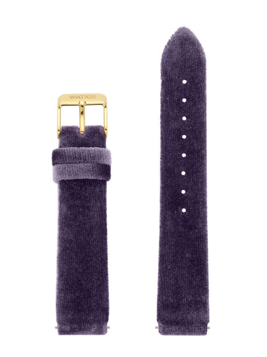WATX & CO Δερμάτινο Λουράκι Μωβ 38mm