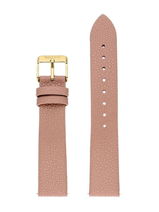 WATX & CO Δερμάτινο Λουράκι Καφέ 38mm