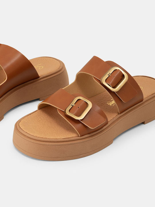 Γυναικεία Σανδάλια Flatforms Ταμπά