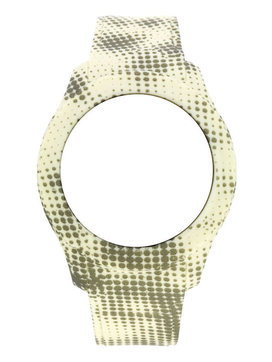 WATX & CO Καουτσούκ Λουράκι Κίτρινο 49mm