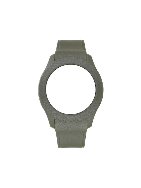 WATX & CO Καουτσούκ Λουράκι Πράσινο 49mm