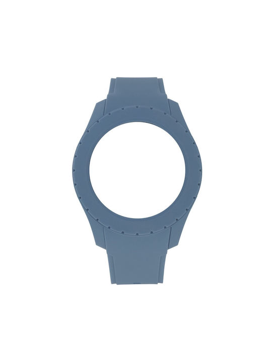 WATX & CO Καουτσούκ Λουράκι Μπλε 49mm