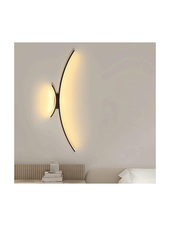 Modern Lamp Wall with Integrated LED and Warm White Light 13x13cm