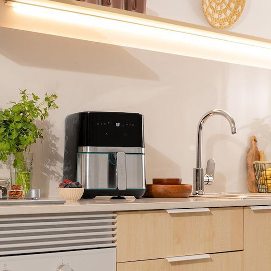Cecotec Cecofry Full 5500 Connected Pack Friteuză cu aer cu Wi-Fi 5.5lt Argintiu