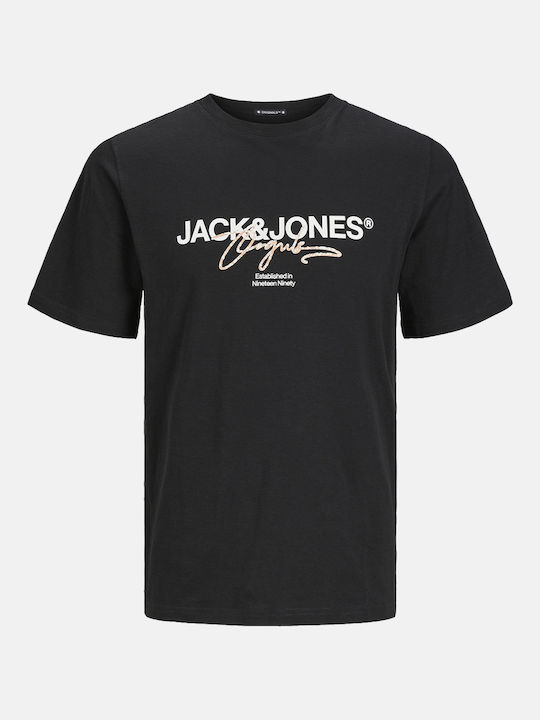 Jack & Jones Ανδρικό T-shirt Κοντομάνικο Black