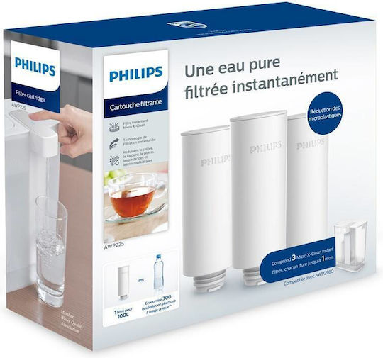 Philips Countertop Water Filter Replacement Micro X-clean 3pcs