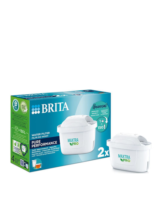Brita Water Filter Replacement for Pitcher Maxtra Pro Pure 2pcs