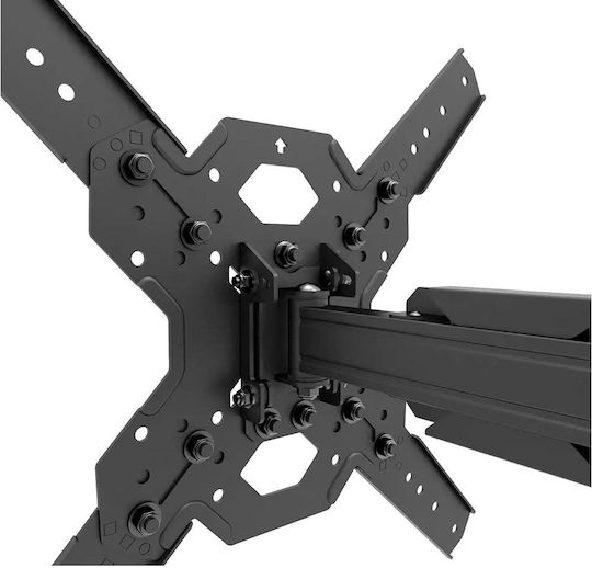 Neomounts S55143772 Wandmontage TV-Halterung Mit Verlängerungsarm Bis 65 Zoll Und 40kg Silber