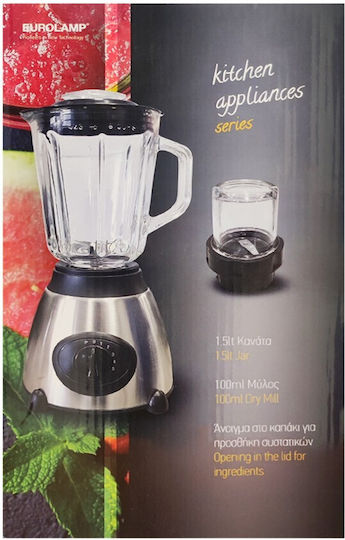 Eurolamp Blender Cu Cană Din Sticlă 1,5 L 850W Inox 300-70012