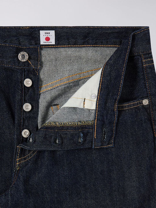 Pantaloni Jeans pentru Bărbați cu Croială Regular Tapered Dark Blue