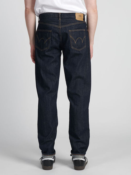 Pantaloni Jeans pentru Bărbați cu Croială Regular Tapered Dark Blue