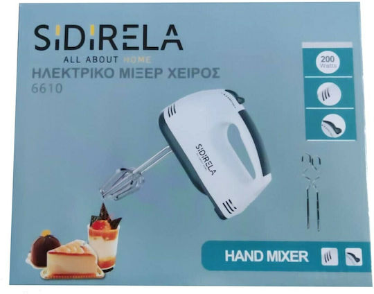 Sidirela Hand Mixer 250W White