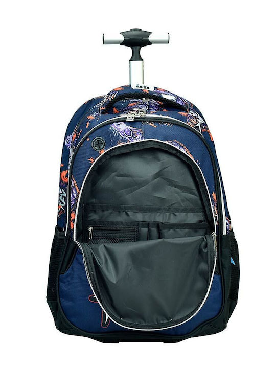 Back Me Up Schulranzen Trolley Grundschule Blau mit Flaschenhalter 30Liter