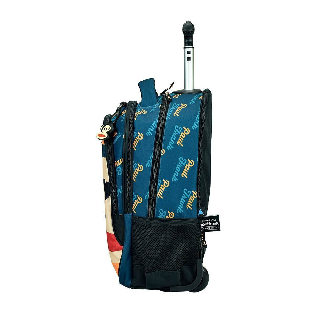 Paul Frank Logo Boys Elementary School Trolley Bag 346-87074 Back