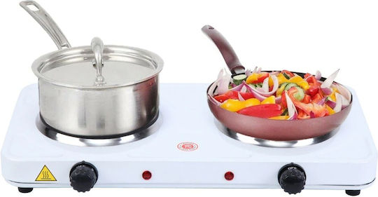 YQ-2025A Countertop Burner Emaille Double Weiß