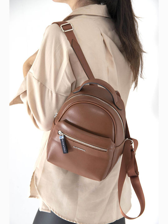 Silver & Polo Women's Bag Backpack Tabac Brown