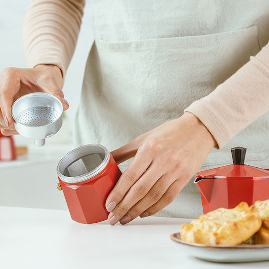 Nava Μπρίκι Espresso 1cups Κόκκινο