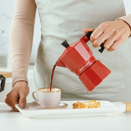 Nava Μπρίκι Espresso 1cups Κόκκινο