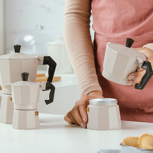 Nava Misty Espressokocher Für Den Herd 6 Tassen Braun