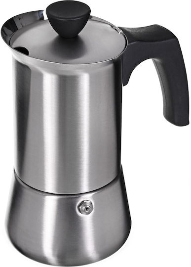 Bosch Stovetop Espresso Pot for 6 Cups Inox Silver