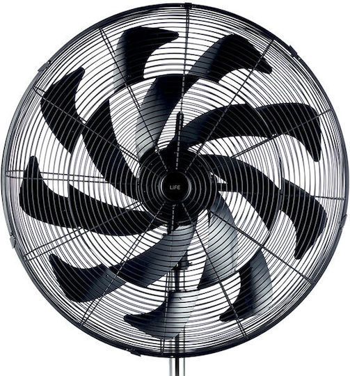 Life Turbina Pro65 Ventilator Sockel 200W Lüfterdurchmesser 65cm Schwarzer