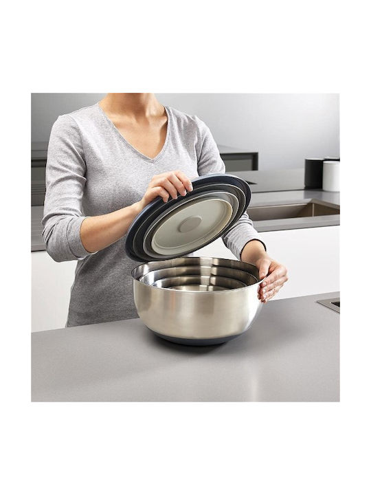 Joseph Joseph Nest Prep&store Σετ Δοχεία Φαγητού Inox Γκρι 4τμχ