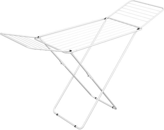 Gimi Jolly Folding Floor Clothes Drying Rack Metallic with Hanging Length 18m