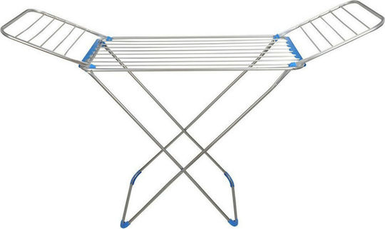 Neotechniki Aluminum Folding Floor Clothes Drying Rack with Hanging Length 20m