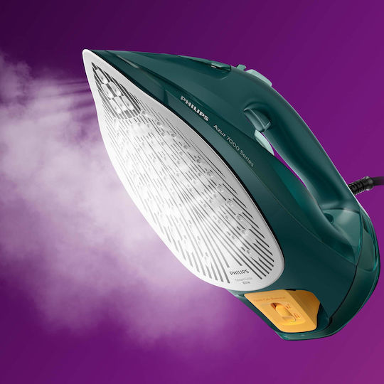 Philips SteamGlide Steam Iron 2800W with Continuous Steam Supply 50g/min Green