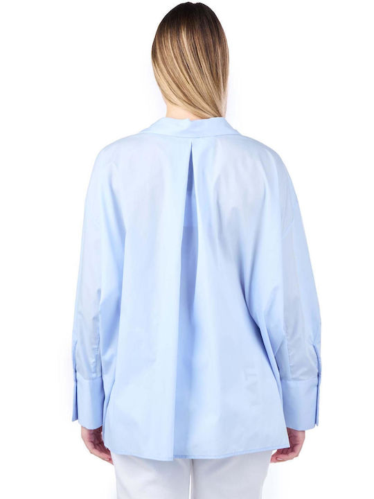 Vicolo Women's Long Sleeve Shirt Blue