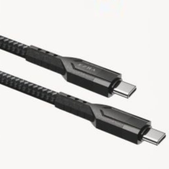 Ezra Charging USB 2.0 Cable USB-C Male - USB-C Black 1m