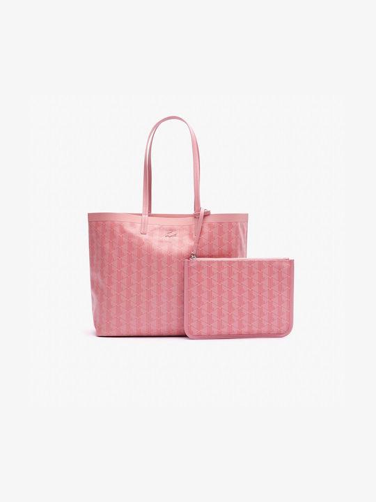 Lacoste Γυναικεία Τσάντα Shopper Ώμου Ροζ