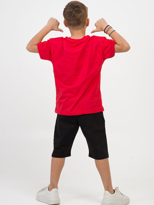 Trax Kinder Set mit Shorts Sommer 2Stück Red