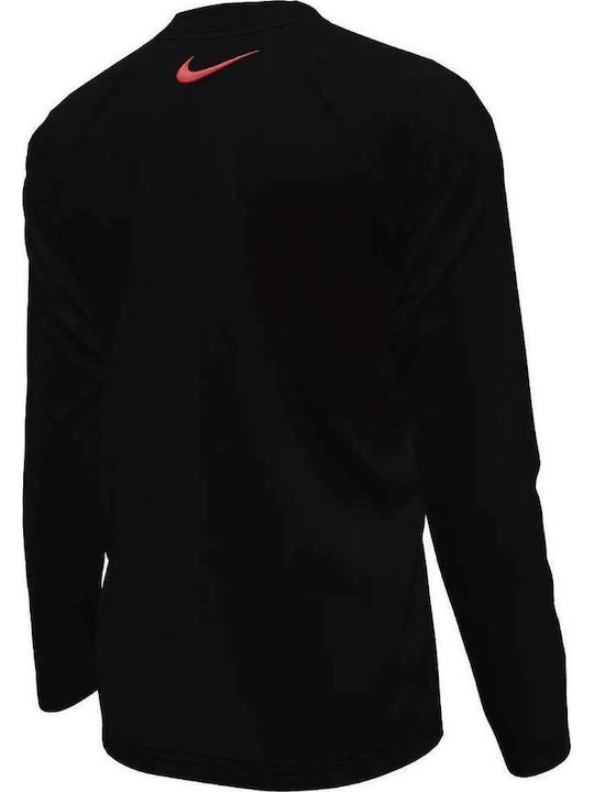 Nike Hydroguard Kinder Badeanzug Rashguard Schwarz Nike Hydroguard Kinder Badeanzug Rashguard Schwarz