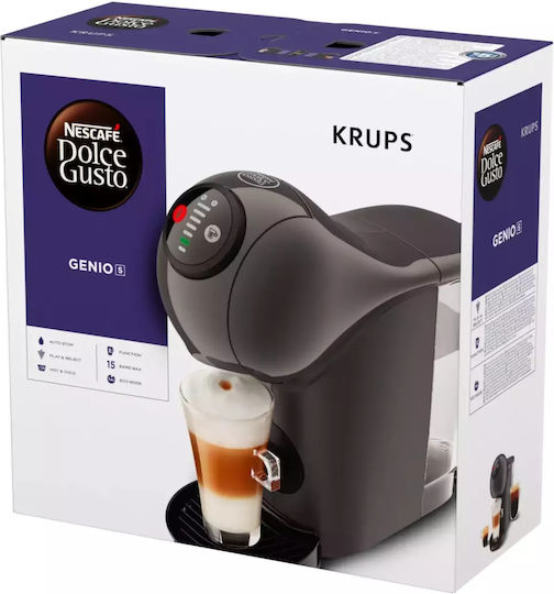 Krups Genio S Pod Coffee Machine Dolce Gusto Pressure 15bar Gray
