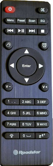 Roadstar ΙR-390D+BT Επιτραπέζιο Ραδιόφωνο Ρεύματος DAB+ με Bluetooth και USB Μαύρο